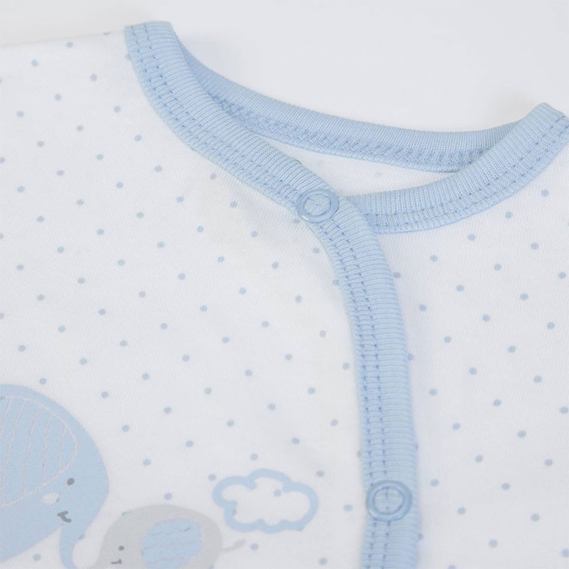 White light blue bodysuit made of 100% cotton code 14768