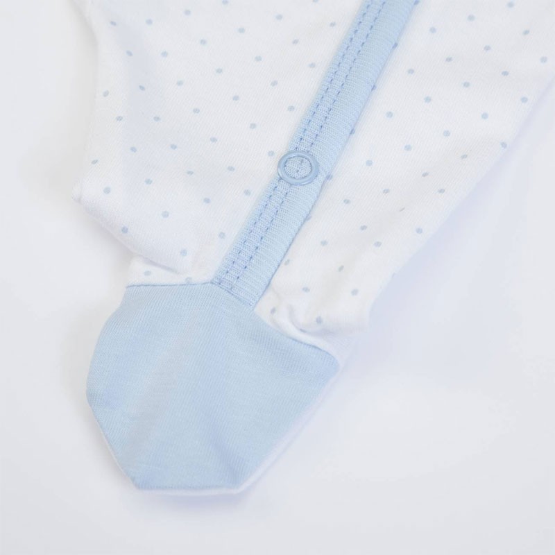White light blue bodysuit made of 100% cotton code 14768