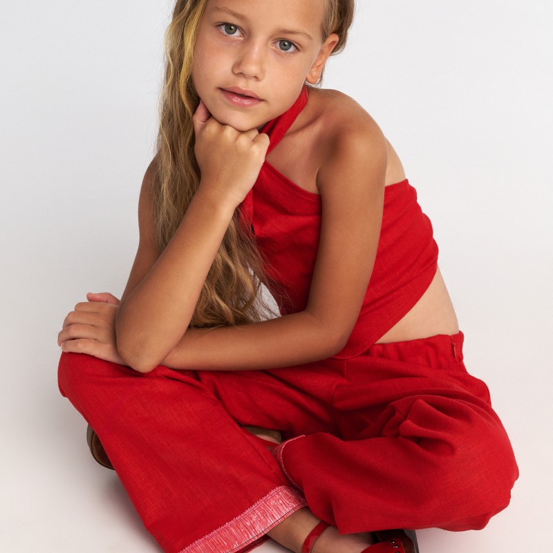 Παιδικό Σετ Ruby W/Scarf Top & Wide Two n a castle T7019
