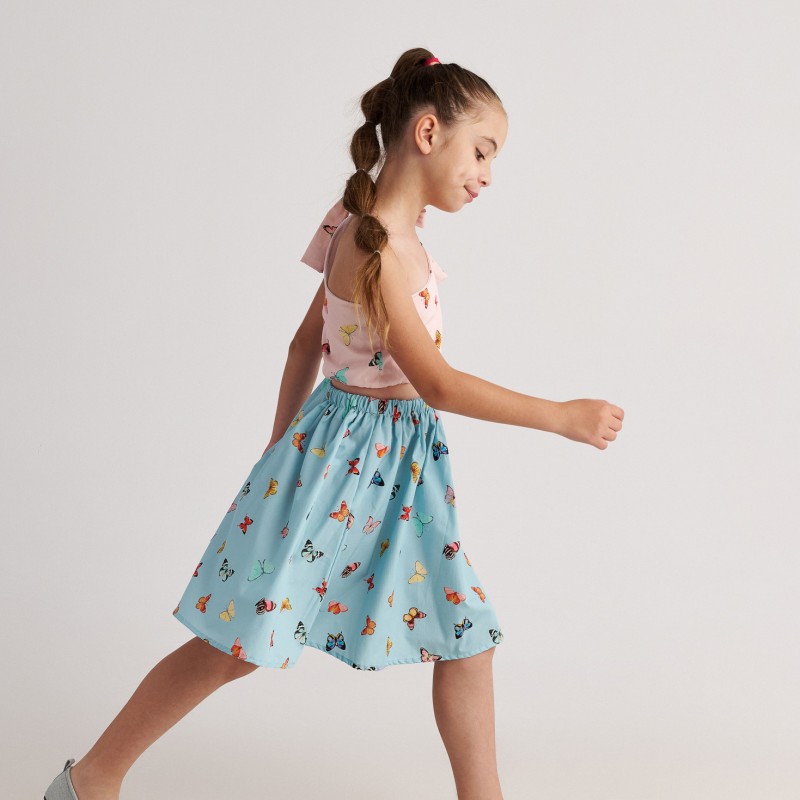 Παιδικό Φόρεμα Butterfly Sky One Shoulder Two in a castle T7109