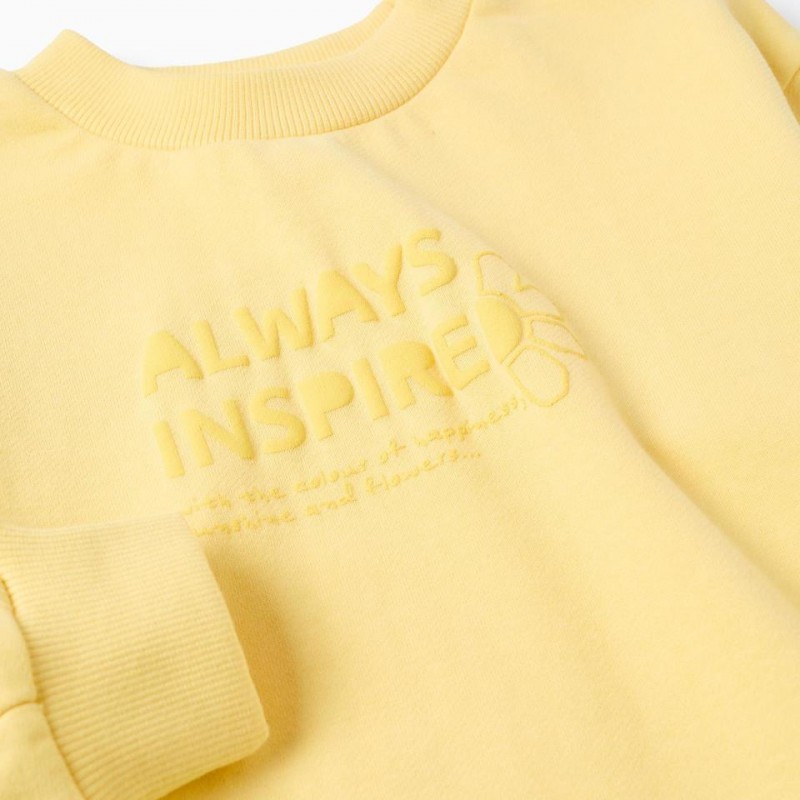 Παιδική Μπλούζα Φούτερ Χωρίς Χνούδι Zippy 26004 Light Yellow