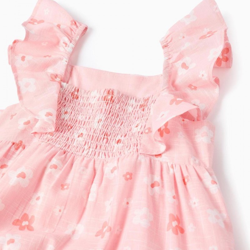 Παιδικό Φόρεμα Φλοράλ Με Βολάν Zippy 26025 Light Pink