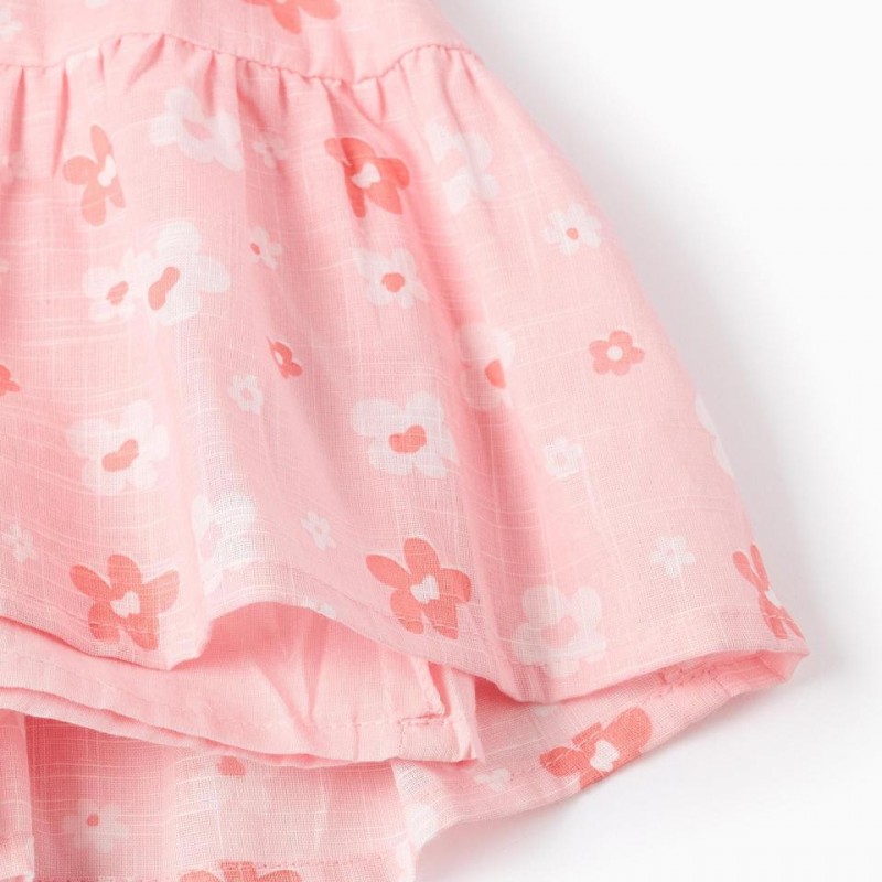 Παιδικό Φόρεμα Φλοράλ Με Βολάν Zippy 26025 Light Pink