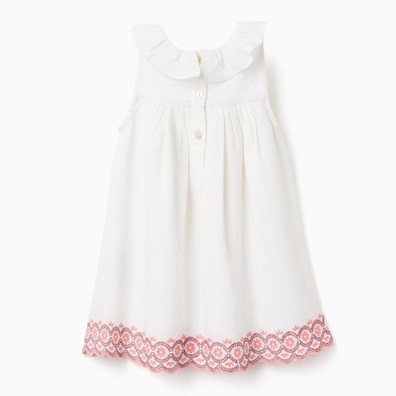Βρεφικό Φόρεμα Με Κεντήματα Zippy 26024 Light Beige