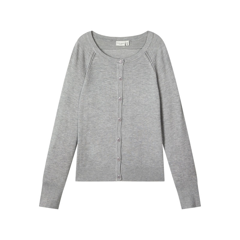 Ζακέτα γκρι από βαμβάκι Name it 13180756 Grey