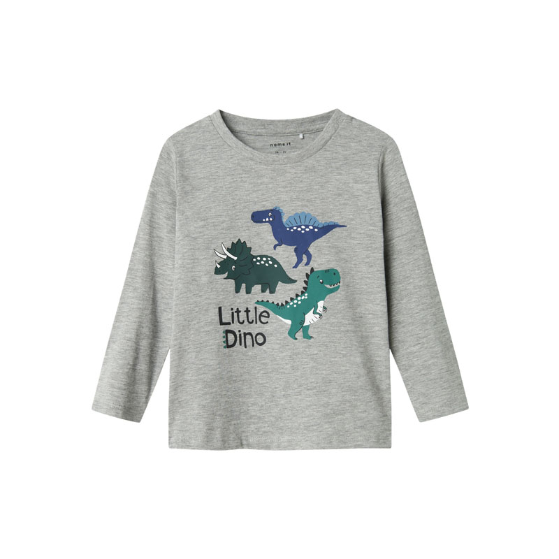 T-shirt Name it 13232588 Grey Melange