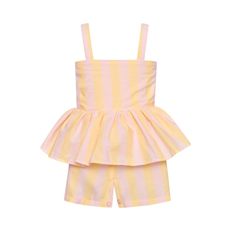 Ολόσωμη βρεφική φόρμα Strawberry Banana Striped Two in a castle Τ6164