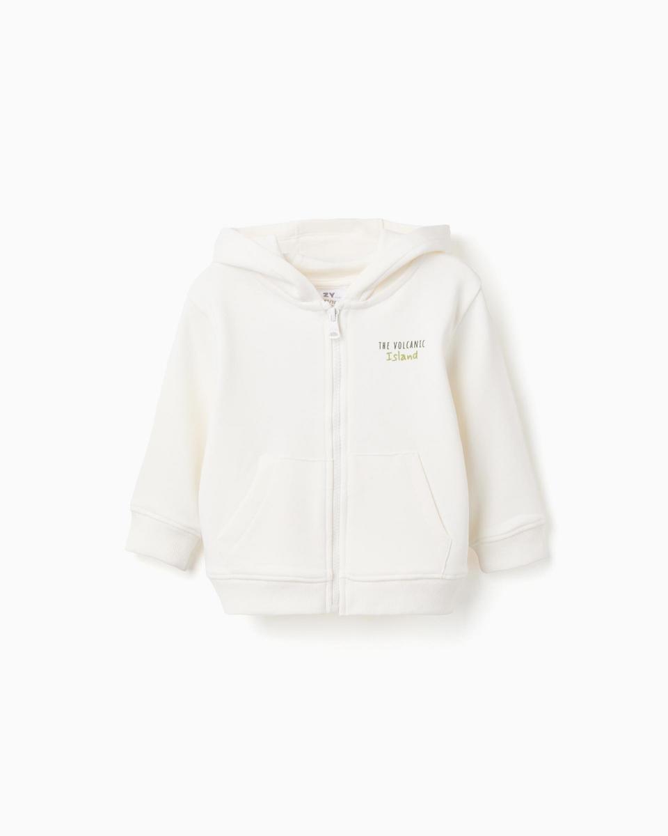 Βρεφική Ζακέτα Φούτερ Με Κουκούλα Zippy 26002 Light Beige
