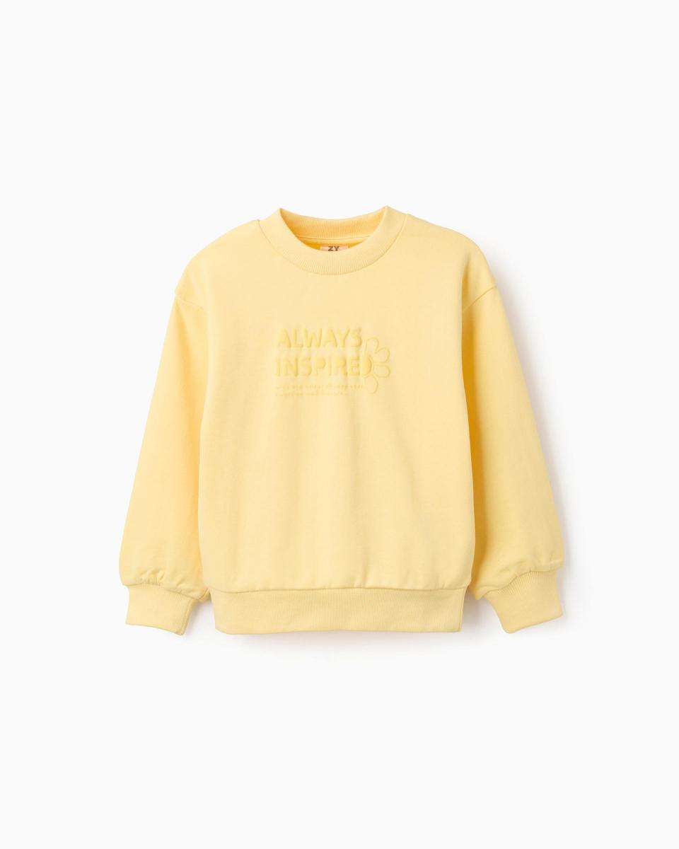 Παιδική Μπλούζα Φούτερ Χωρίς Χνούδι Zippy 26004 Light Yellow