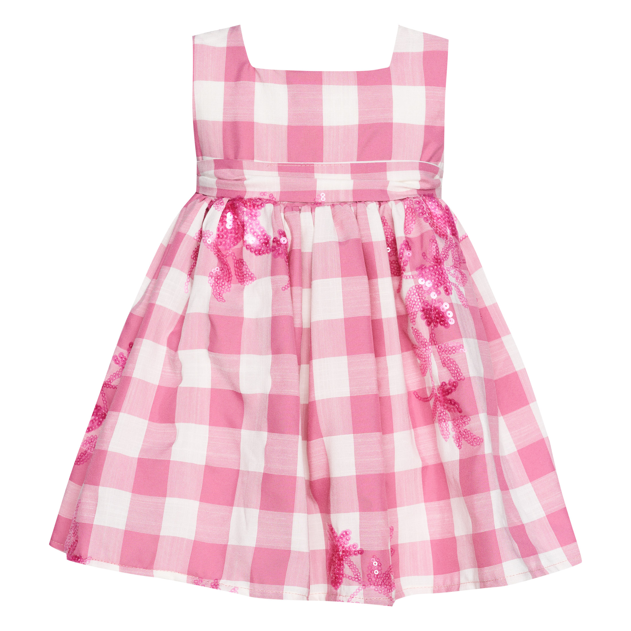 Βρεφικό Φόρεμα Pinklady Princess Vichy Two in a castle T7087