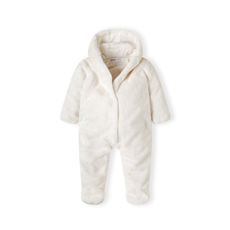Soft fur snowsuit unisex Minoti 21babyfur1