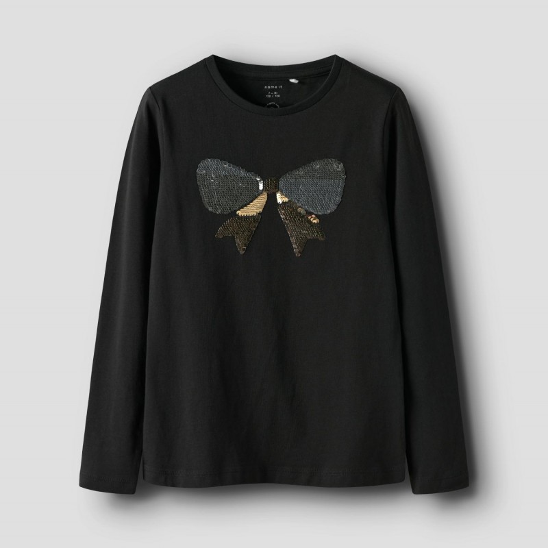 Παιδική Μπλούζα Παγιέτα Name it 13250266 Black