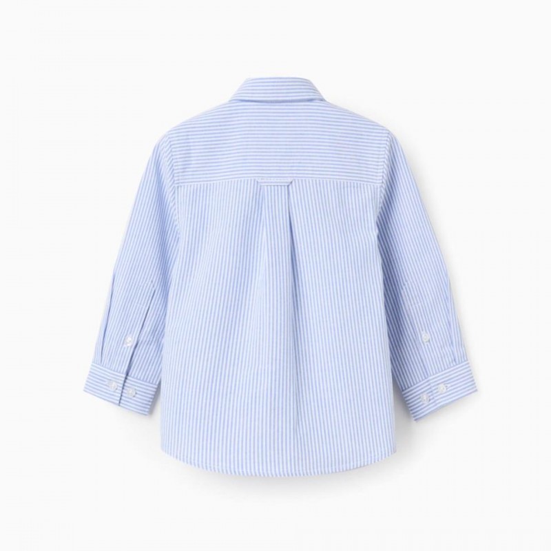 Παιδικό Πουκάμισο Oxfrord Ριγέ ZIppy 25018 White/Blue