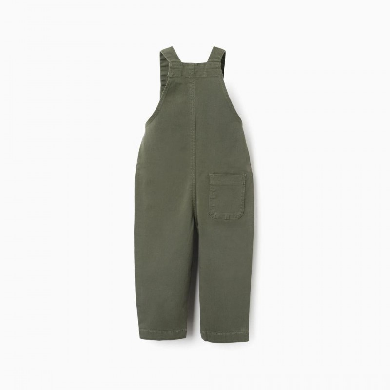 Βρεφική Σαλοπέτα Με Τσέπες Cargo Zippy 26004 Dark Green